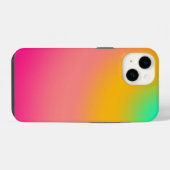 Zonsondergang Neon Gradiënt iPhone Hoesje (Achterkant horizontaal)