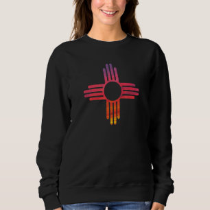 Zonsondergang New Mexico State Flag Zia Sun Souven Trui
