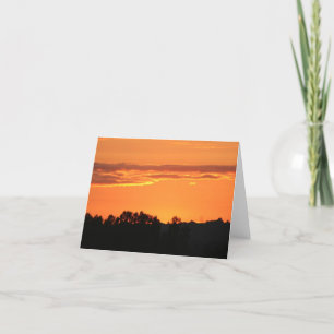 Zonsondergang Notecard Kaart