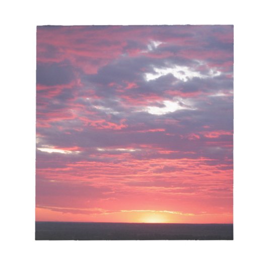 zonsondergang notitieblok (Voorkant)
