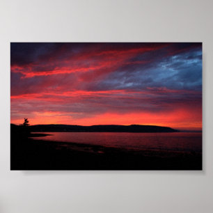 Zonsondergang Nova Scotia Poster