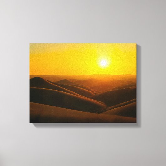 Zonsondergang Nr. 1 - Zonsondergang Serie Canvaspr Canvas Afdruk (Voorkant)