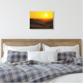 Zonsondergang Nr. 1 - Zonsondergang Serie Canvaspr Canvas Afdruk (Insitu (Slaapkamer))