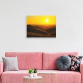 Zonsondergang Nr. 1 - Zonsondergang Serie Canvaspr Canvas Afdruk (Insitu (Woonkamer))