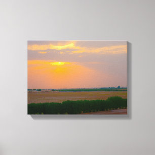 Zonsondergang Nr. 3, Zonsondergang Serie Canvaspri Canvas Afdruk