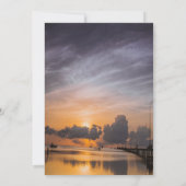 Zonsondergang Oceaan Ballonnen, Wijn Pensioenfeest Kaart (Achterkant)