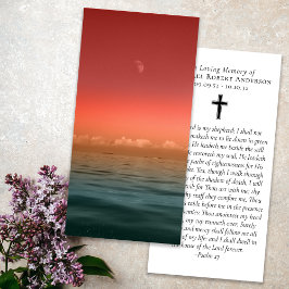 Zonsondergang Oceaan Foto Gebed Herdenkingsbladwij