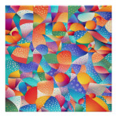 Zonsondergang Oceaan Golven Perfect Poster (Voorkant)