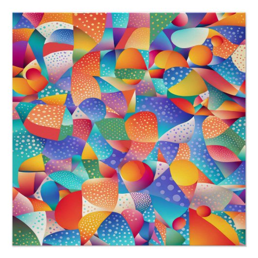 Zonsondergang Oceaan Golven Perfect Poster (Voorkant)