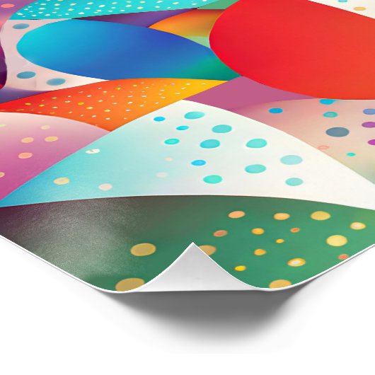 Zonsondergang Oceaan Golven Perfect Poster (Hoek)