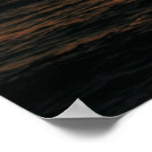 Zonsondergang Oceaan Het Onze Vader Poster (Hoek)
