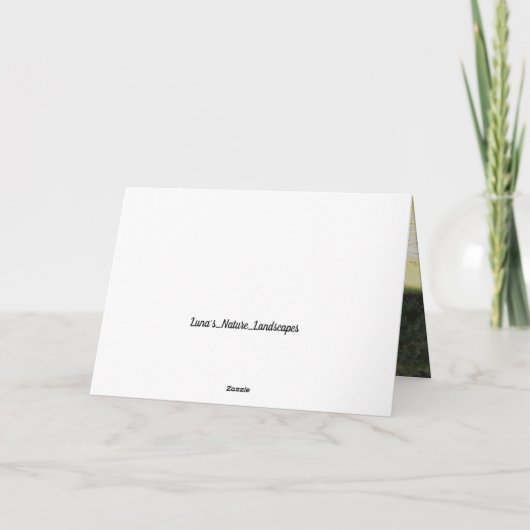 Zonsondergang Oceaan Kerstmis Geloof Eén Foto  Feestdagen Kaart (Achterkant)