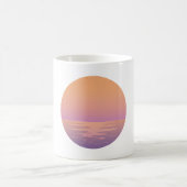Zonsondergang Oceaan Minimalistische Mok – Handget (Center)