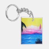 Zonsondergang Oceaan Sleutelhanger (Voorkant Links)