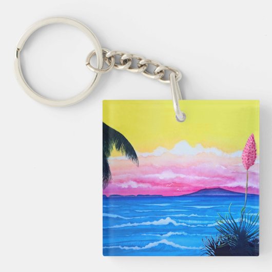 Zonsondergang Oceaan Sleutelhanger (Voorkant)