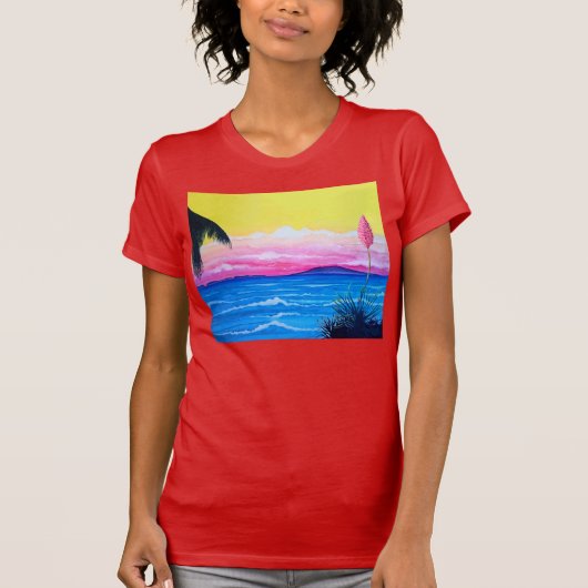 Zonsondergang Oceaan T-shirt (Voorkant)