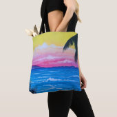 Zonsondergang Oceaan Tote Bag (Dichtbij)