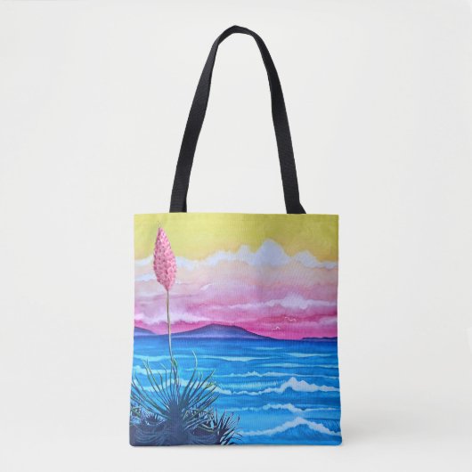 Zonsondergang Oceaan  Tote Bag (Voorkant)