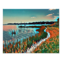 Zonsondergang Oceaankustpad