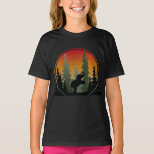 Zonsondergang Olifant Natuur Landschap T-shirt