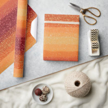 Zonsondergang Ombre Gemengd Oranje Glitter Patroon