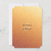 Zonsondergang Ombre Gradient Avond bruiloft uitnod Kaart (Achterkant)