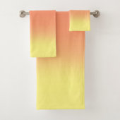 Zonsondergang Ombre Sinaasappel & geel Bad Handdoek (Insitu)