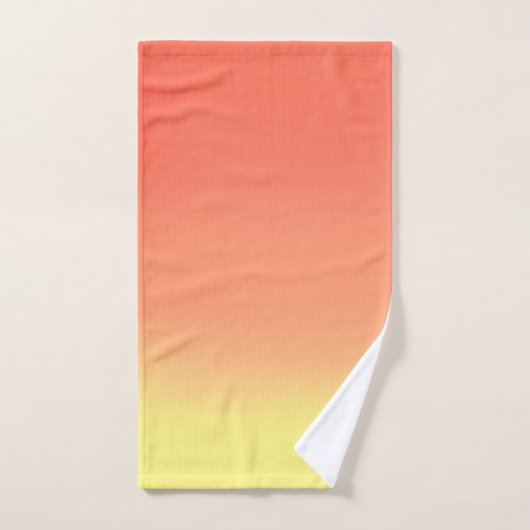 Zonsondergang Ombre Sinaasappel & geel Bad Handdoek (Handdoek)
