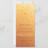 Zonsondergang ombre stralen van zonlicht stippen m kaart (Voorkant)