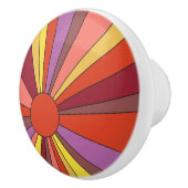 Zonsondergang Ontwerp - Kleuren van Sinaasappel -  Keramische Knop (Rechts)