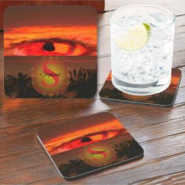Zonsondergang Oog 2106 Bier Onderzetter