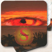 Zonsondergang Oog 2106 Bier Onderzetter