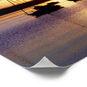 Zonsondergang op Ammersee Poster (Hoek)