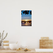 Zonsondergang op Ammersee Poster (Keuken)