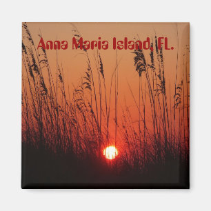 Zonsondergang op Anna Maria Island, FL., magneet