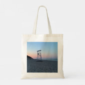 Zonsondergang op Cape Cod Beach Tote Bag (Achterkant)