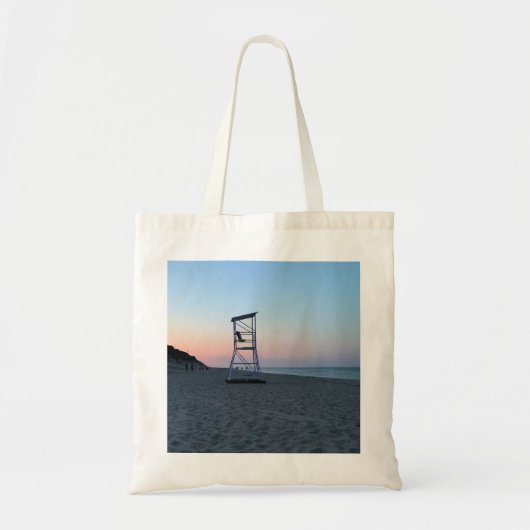 Zonsondergang op Cape Cod-strand Tote Bag (Voorkant)