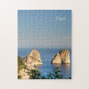 Zonsondergang op Capri, Italië Legpuzzel