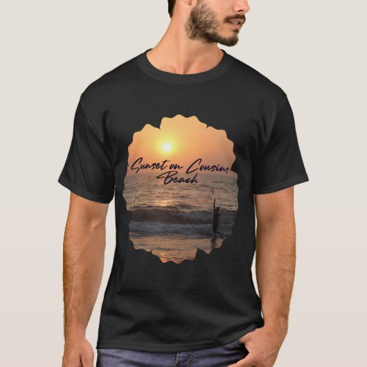 Zonsondergang op Cousins Beach T-shirt (Voorkant)