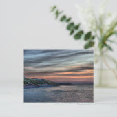 Zonsondergang op Cromer Cliffs Briefkaart (Staand voorkant)