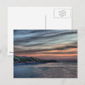 Zonsondergang op Cromer Cliffs Briefkaart (Voorkant / Achterkant)