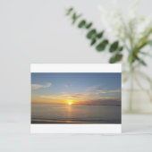 Zonsondergang op Dankzegging Feestdagenkaart (Staand voorkant)