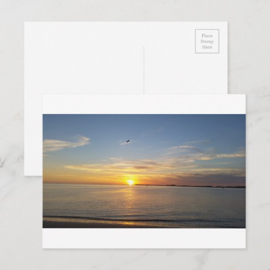 Zonsondergang op Dankzegging Feestdagenkaart (Voorkant / Achterkant)