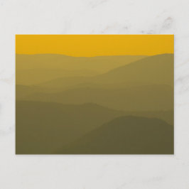 Zonsondergang op de Alleghenies, West Virginia Briefkaart
