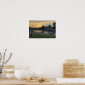 Zonsondergang op de baai poster (Keuken)