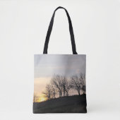 Zonsondergang op de berg - Canvas tas (Voorkant)