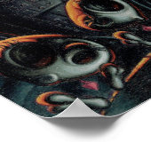 Zonsondergang op de heuvel poster (Hoek)