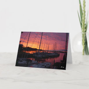 Zonsondergang op de Jachthaven Kaart