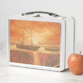 Zonsondergang op de lunchbox uit het verleden (In situ)