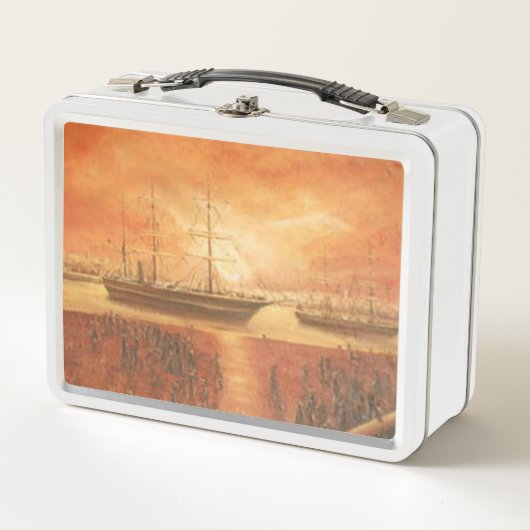 Zonsondergang op de lunchbox uit het verleden (Voorkant)